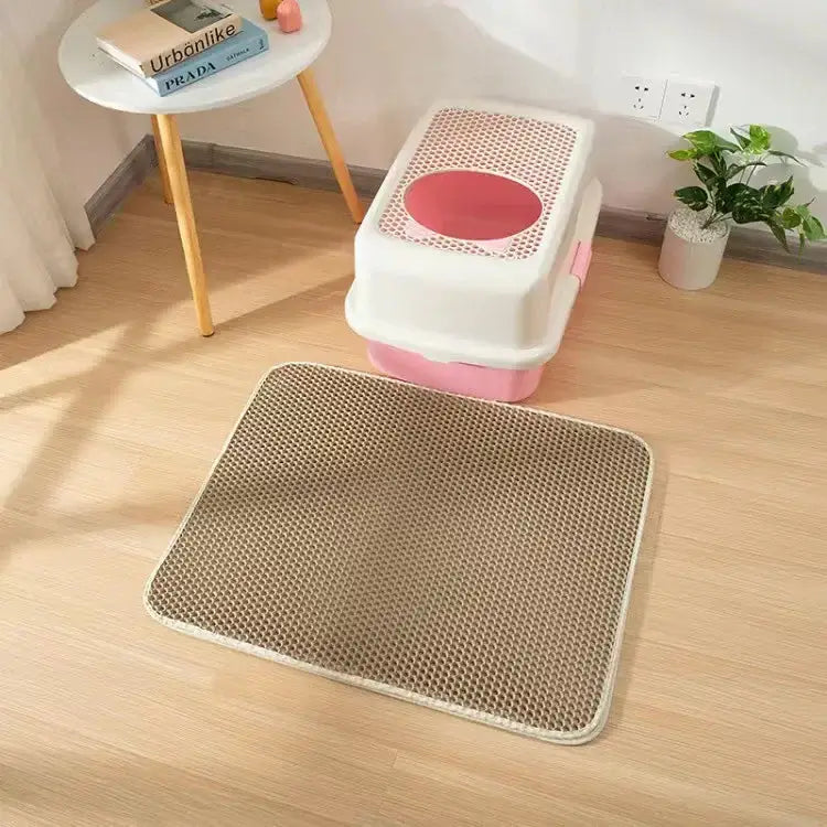 Tapis de Litière pour Chat - Khaki / 60x90CM