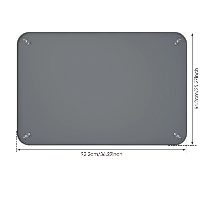 Tapis de toilette en silicone pour chien - 92x64cm