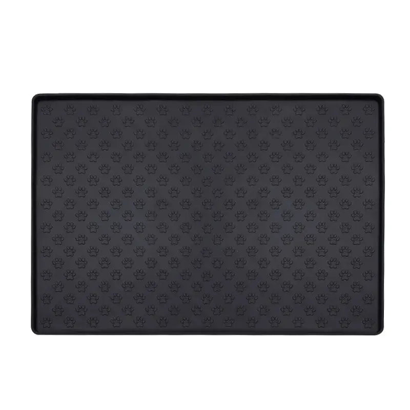Tapis en silicone pour chien pour boire et manger - black-3pcs / 40cmX60cm