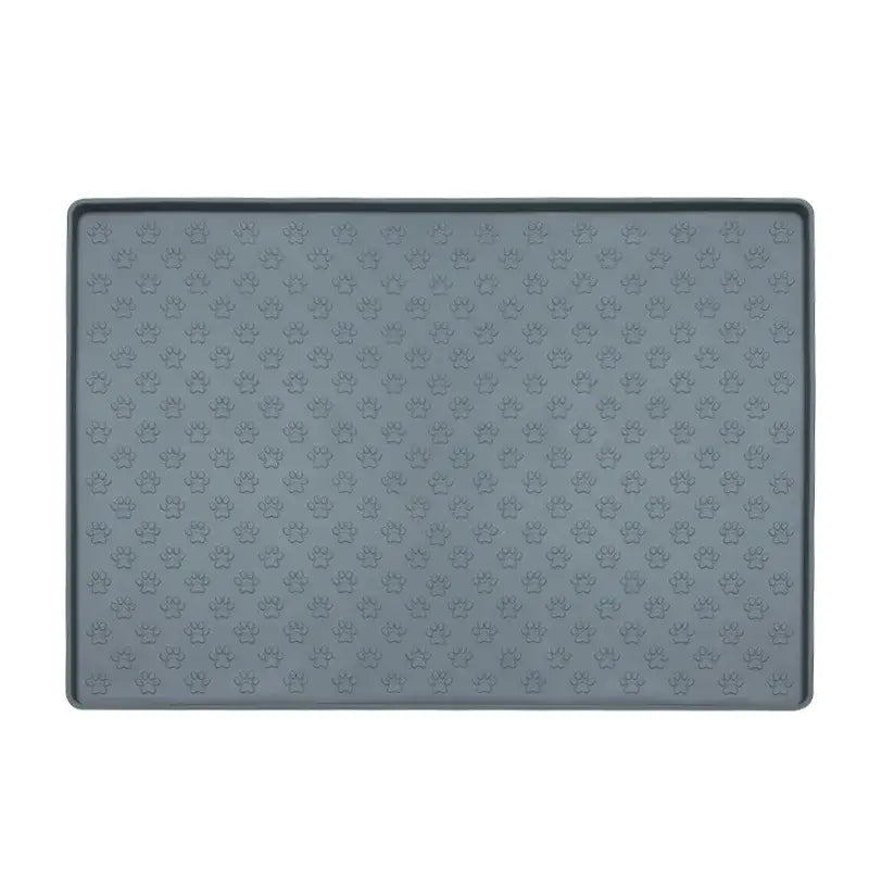 Tapis en silicone pour chien pour boire et manger - grey-3pcs / 48cmX30cm
