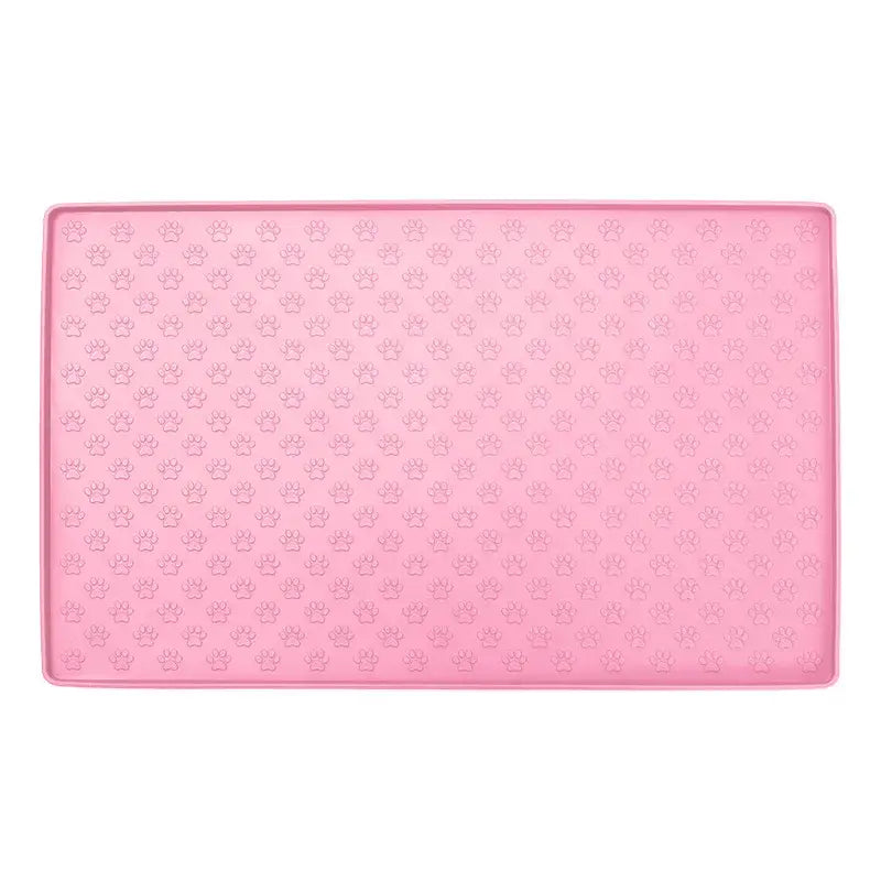 Tapis en silicone pour chien pour boire et manger - pink-3pcs / 40cmX60cm