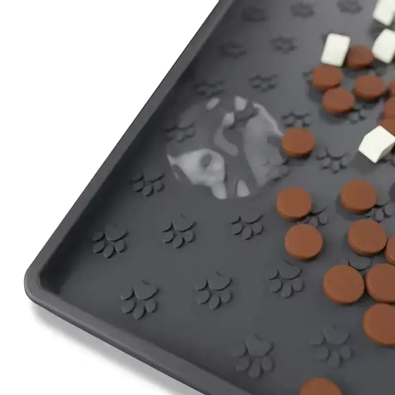 Tapis en silicone pour chien pour boire et manger