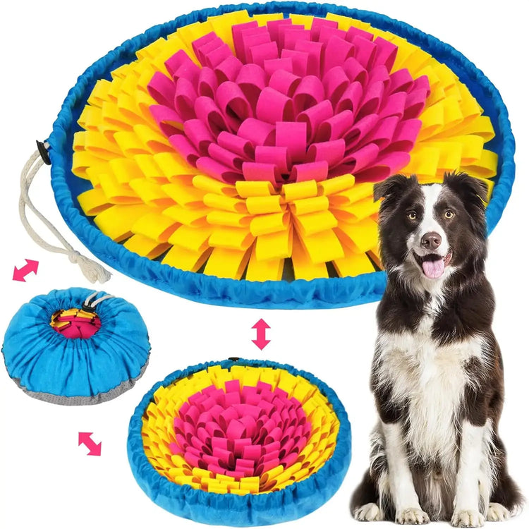 Tapis Snuffle Chien interactif - Rose and Yellow