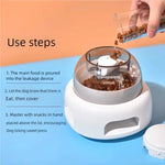 Three bowls of pet food dispenser automatic press feeder slow food dispenser fun pet food utensils - Three bowl feeders