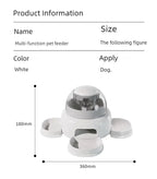 Three bowls of pet food dispenser automatic press feeder slow food dispenser fun pet food utensils - Three bowl feeders