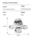 Three bowls of pet food dispenser automatic press feeder slow food dispenser fun pet food utensils - Three bowl feeders
