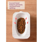 Toilet Shape Ceramic Cat Bowl Food Grade Protects Cervical Spine Pet Food Basin Not Easy To Knock Over Non-slip Funny