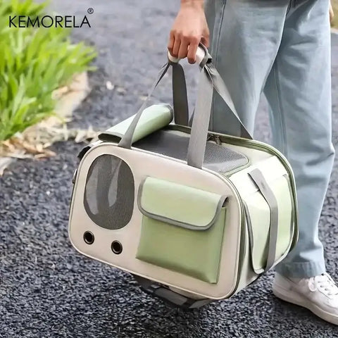 Transporteur portable pour animaux - green