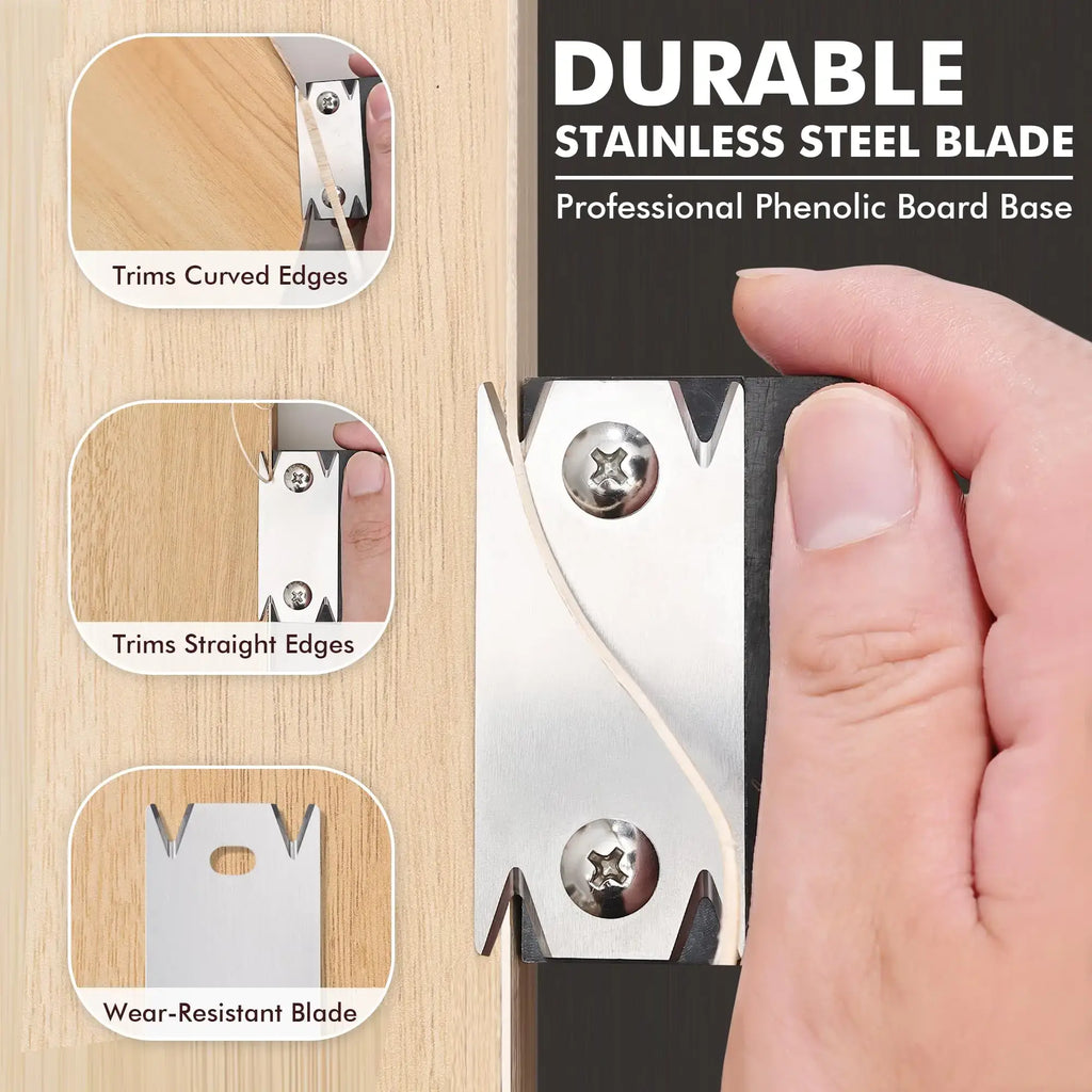 Trimmer Wood Chamfering Fillet Scraper Board Deburring Tool Trimming knife Woodworking Edge Corner Planer Specialty