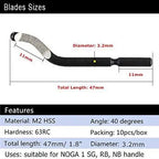 Trimming knife Scraper Deburring Tool Deburring Cutters Set Burr Remover Hand Tool for Wood Plastic Aluminum Copper and