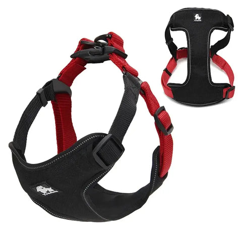 Truelove Padded Reflective Dog harness Vest Pet Step in Harness Adjustable No Pulling Pet Harnesses for Small Medium