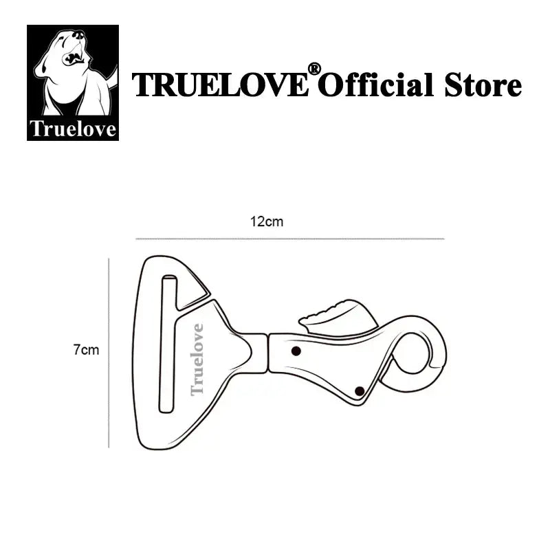 Truelove Pet All Car Seat Belt Safety Buckle with Collar or Harness High-quality Lightweight Aluminium Alloy Portable
