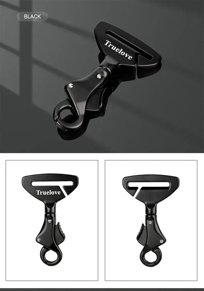 Truelove Pet All Car Seat Belt Safety Buckle with Collar or Harness High-quality Lightweight Aluminium Alloy Portable