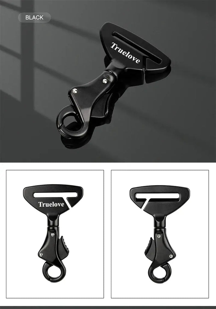 Truelove Pet All Car Seat Belt Safety Buckle with Collar or Harness High-quality Lightweight Aluminium Alloy Portable