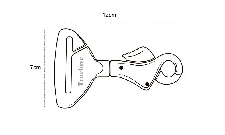 Truelove Pet All Car Seat Belt Safety Buckle with Collar or Harness High-quality Lightweight Aluminium Alloy Portable