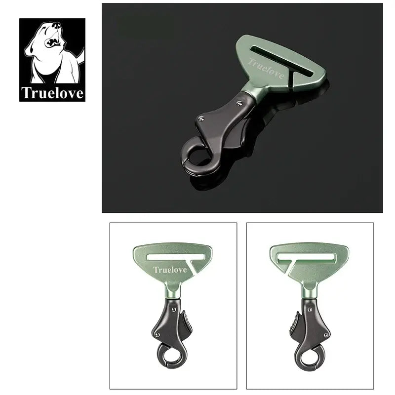 Truelove Pet All Car Seat Belt Safety Buckle with Collar or Harness High-quality Lightweight Aluminium Alloy Portable