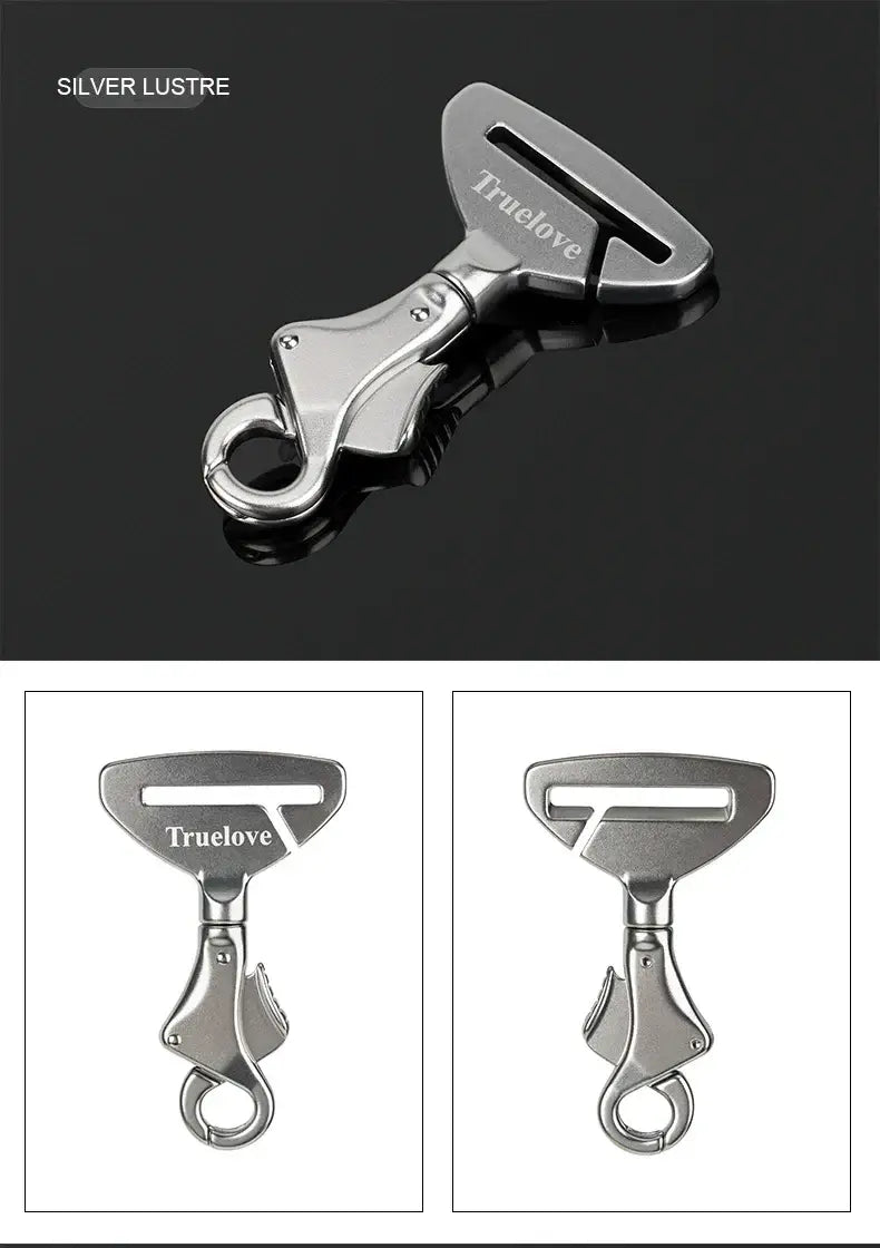 Truelove Pet All Car Seat Belt Safety Buckle with Collar or Harness High-quality Lightweight Aluminium Alloy Portable