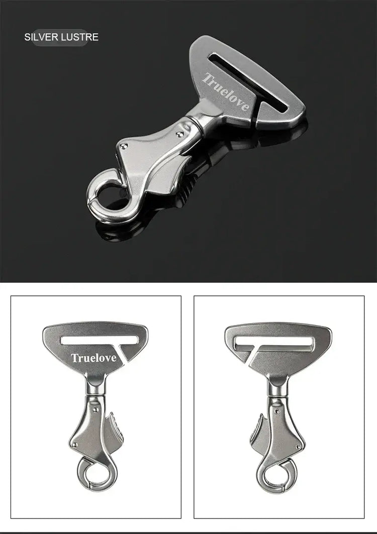 Truelove Pet All Car Seat Belt Safety Buckle with Collar or Harness High-quality Lightweight Aluminium Alloy Portable