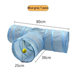 Tunnel pliable pour chat - Blue Gray T tunnels