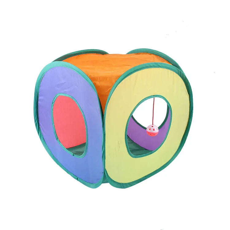 Tunnel pliable pour chat - Color