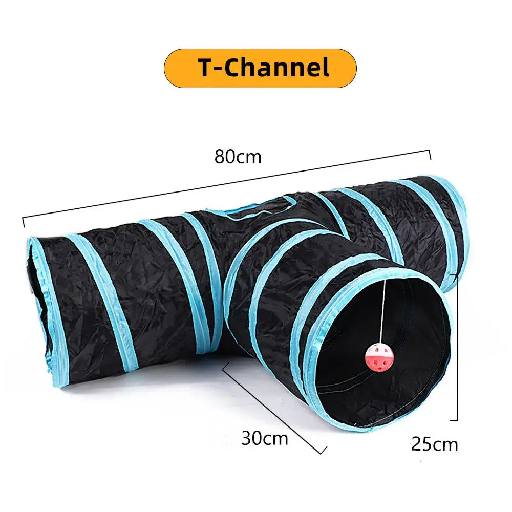 Tunnel pliable pour chat