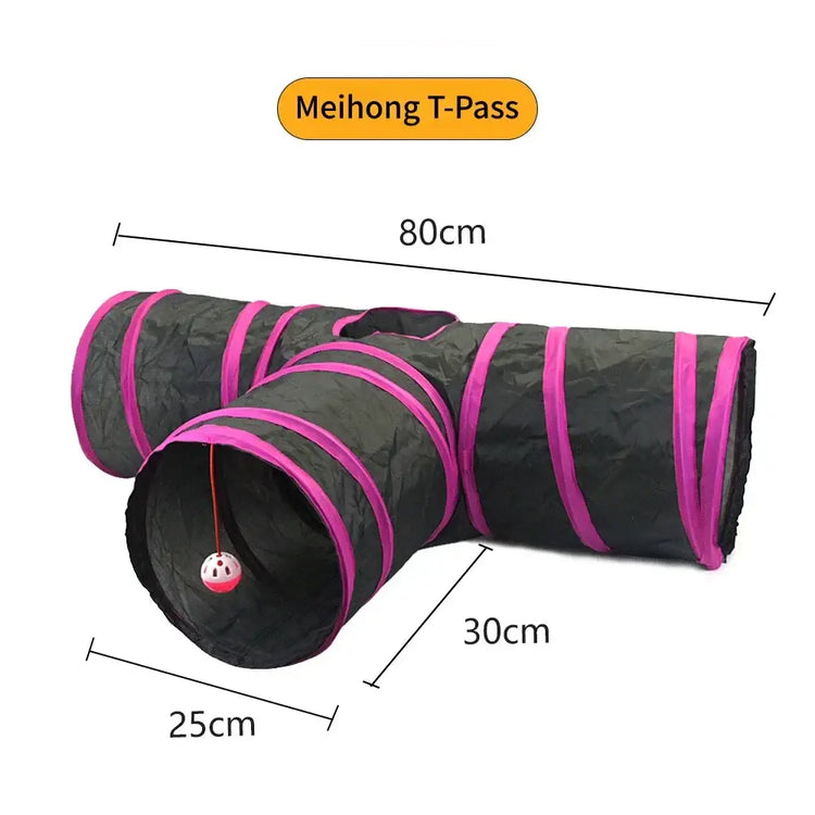 Tunnel pliable pour chat - Meihong T tunnels