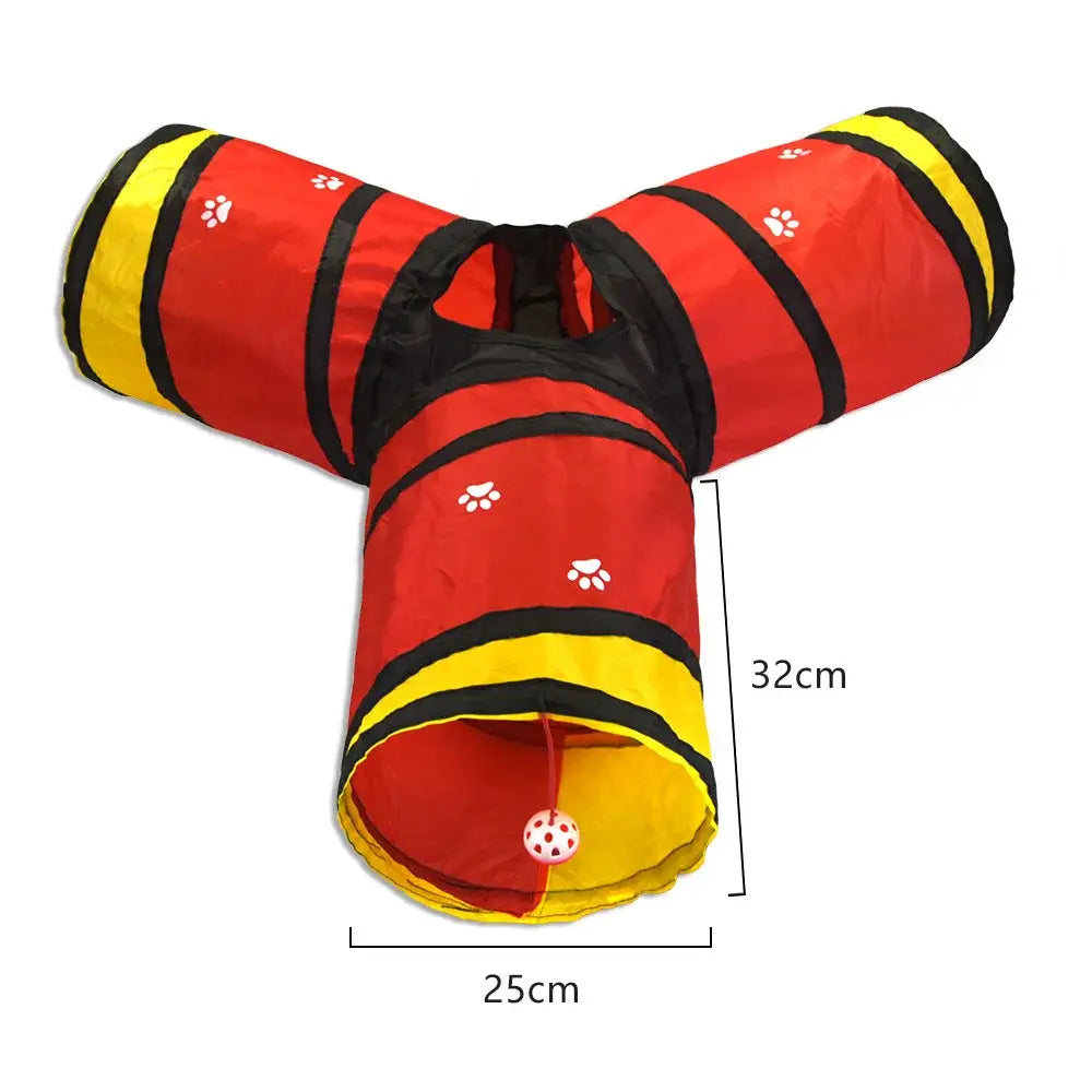 Tunnel pliable pour chat - Red Y tunnels