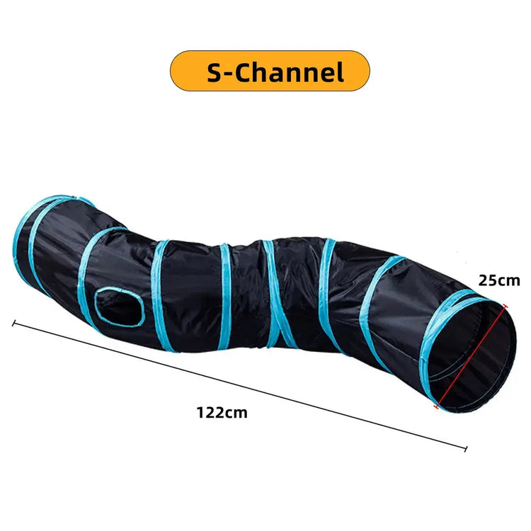 Tunnel pliable pour chat - S tunnels