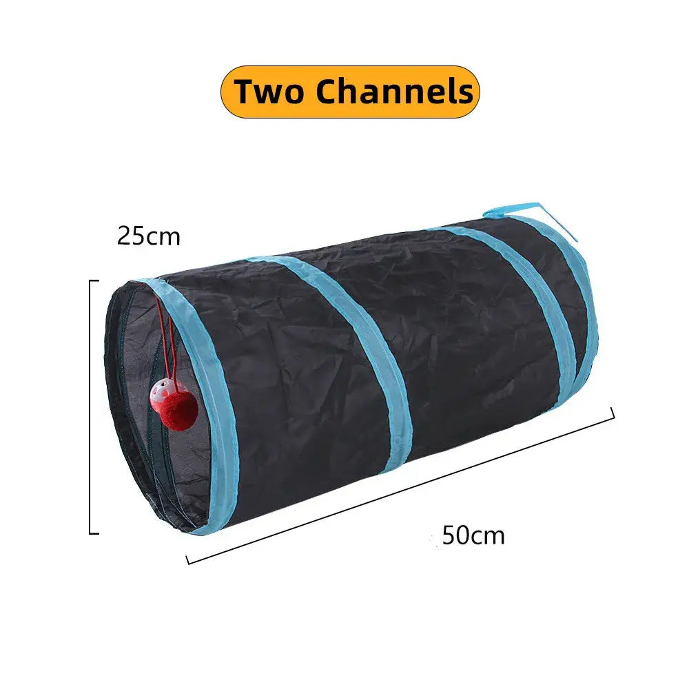 Tunnel pliable pour chat - Two tunnels