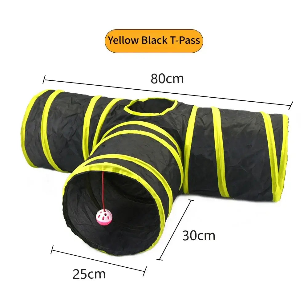 Tunnel pliable pour chat - Yellow T tunnels
