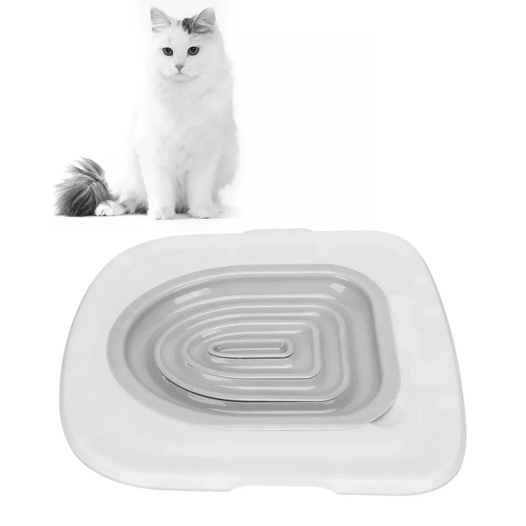 Universal Cat Toilet Training Aid Reusable Cat Toilet Trainer Pet Cleaning Supplies - Gray