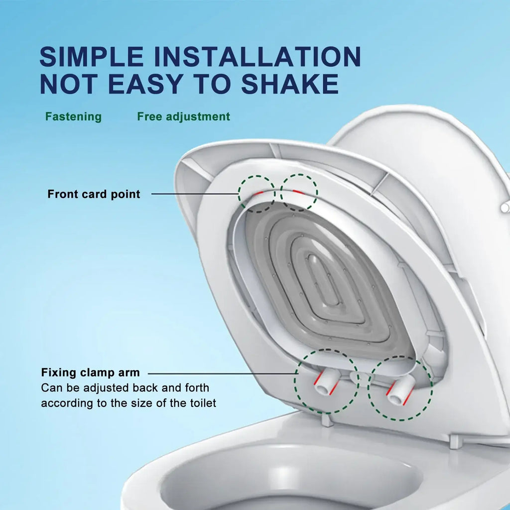 Universal Cat Toilet Training Aid Reusable Cat Toilet Trainer Pet Cleaning Supplies - Gray