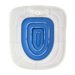 Universal Cat Toilet Training Aid Reusable Cat Toilet Trainer Pet Cleaning Supplies - Gray