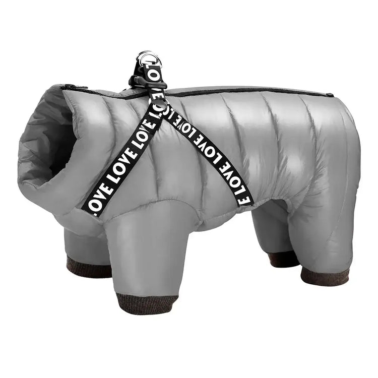 Veste chaude pour chien - Light Grey / 18 Chest 42cm