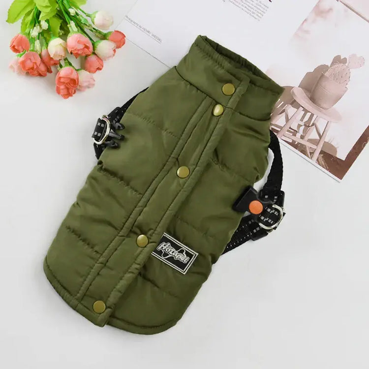 Veste coupe-vent pour chien - green / 16