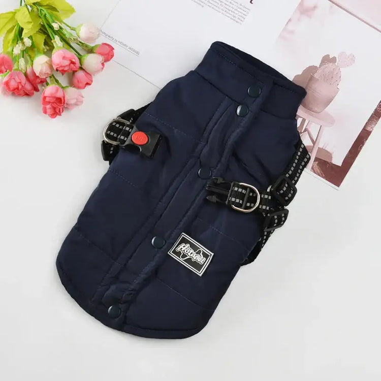 Veste coupe-vent pour chien - Navy Blue / 20