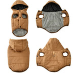 Veste d’hiver à capuche pour chien