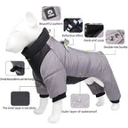 Veste d’hiver chaude épaisse et imperméable pour chien