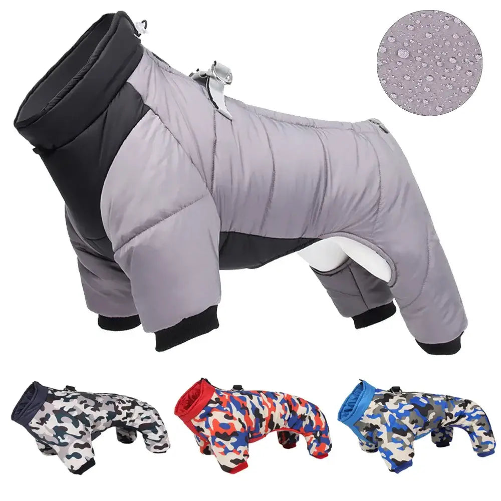 Veste d’hiver chaude épaisse et imperméable pour chien