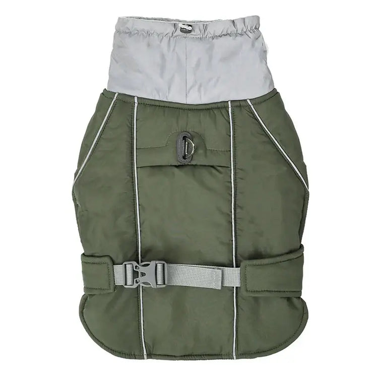 Veste d’hiver de luxe pour chien - Green / 2XL