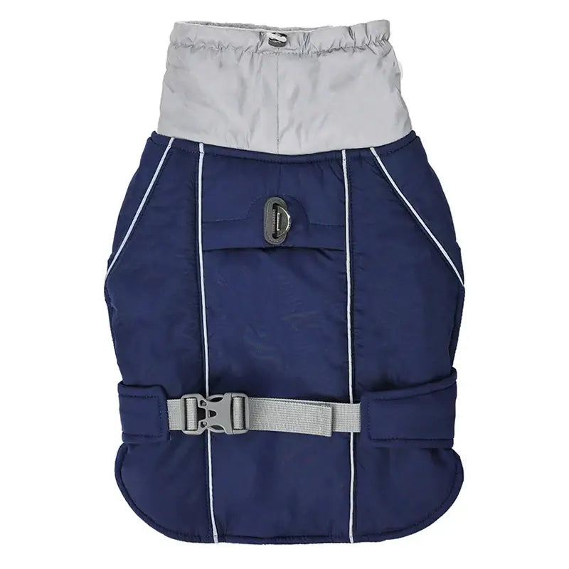 Veste d’hiver de luxe pour chien - Navy Blue / S