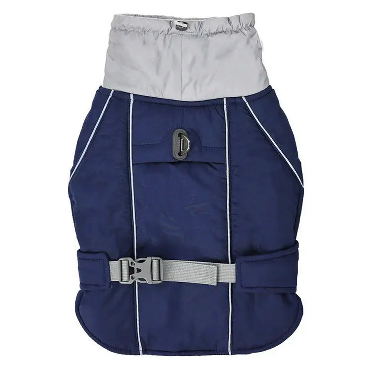 Veste d’hiver de luxe pour chien - Navy Blue / S