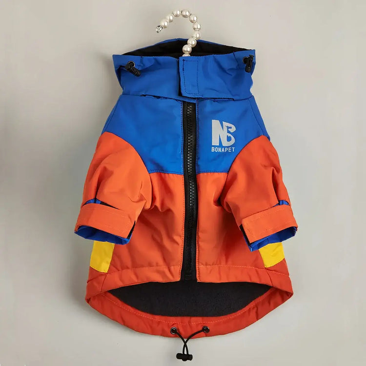 Veste d’hiver pour chien - Orange Blue / XS(old)