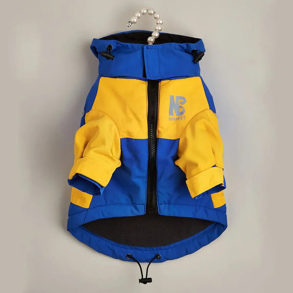 Veste d’hiver pour chien - Yellow Blue / S