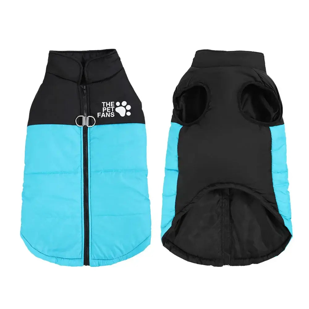 Veste d’hiver pour gros chien - Turquoise / 4XL