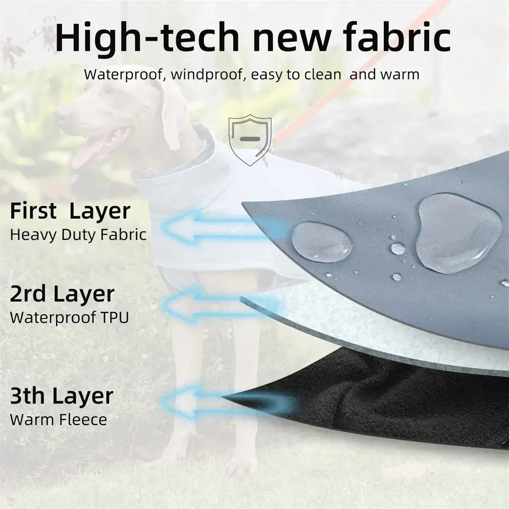 Veste imperméable pour grands chiens