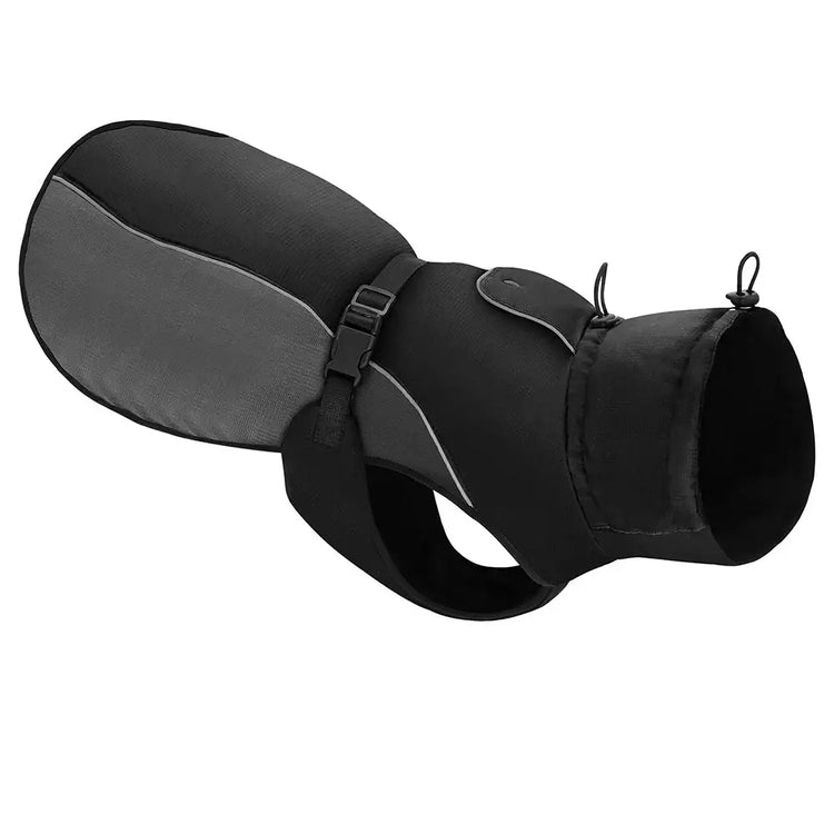 Veste imperméable réfléchissante pour chien - Black / 4XL