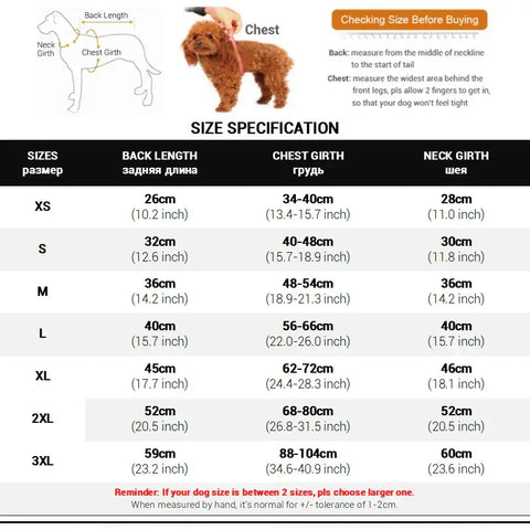 Veste réversible pour chien