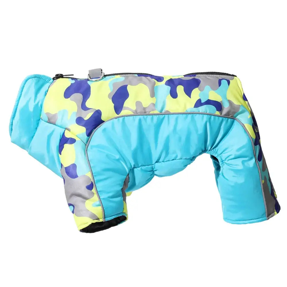 Vêtements chauds pour animaux de compagnie - Camouflage Blue / 2XL