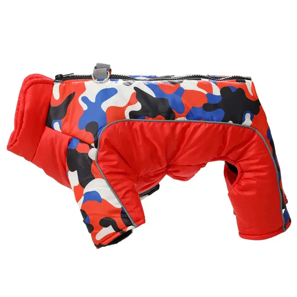 Vêtements chauds pour animaux de compagnie - Camouflage Red / 2XL